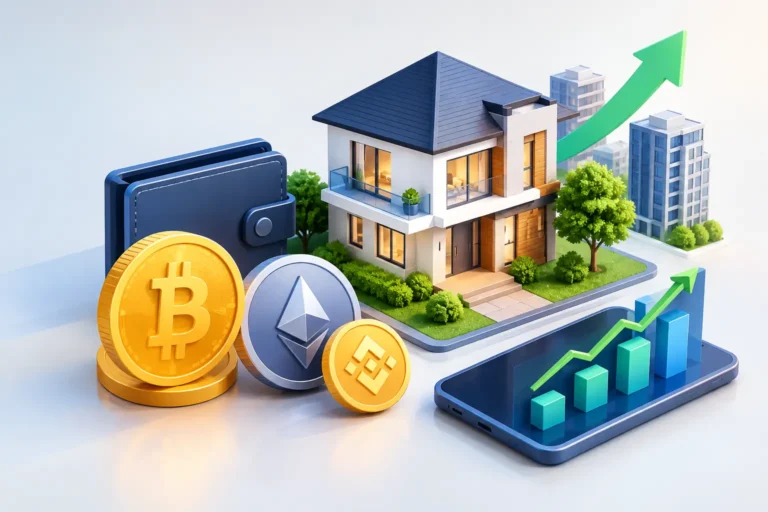 Invertir con inmuebles con criptomonedas